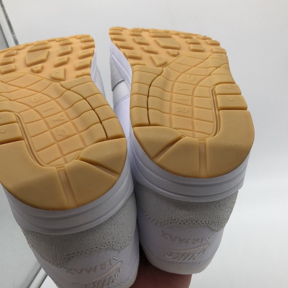 Mens Nike Air Max 1 The Bay White University Red FJ4451-100 Marked Size 11.5 - Picture 12 of 14